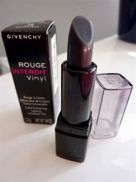 rouge interdit noir revelateur givenchy|givenchy rouge interdit vinyl lipstick.